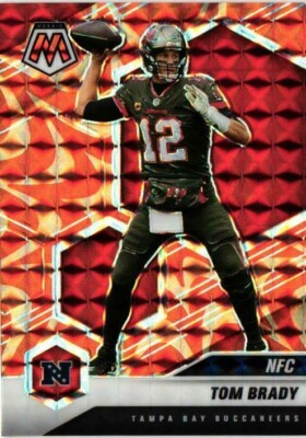 Tom Brady 2021 Mosaic Reactive Orange Prizm #201 Buccaneers | eBay
