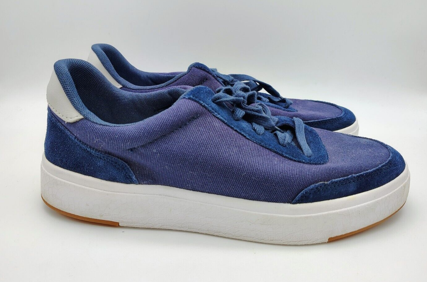 Kizik Prague Men's Wide Navy Blue Casual Sneakers Size 9 Lace-Up