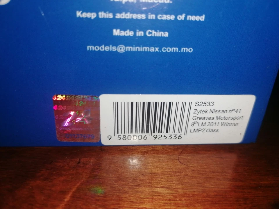 Spark 1/43 Zytek Nissan #41 8th Le Mans 2011 Winner LMP2 class S2533 - Immagine 3 di 3