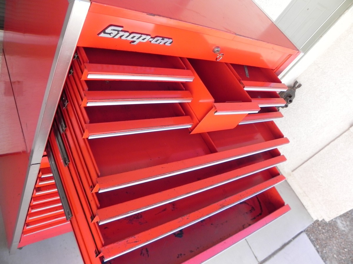 Vintage Snap-On KR555B 8 Drawer Roll Cab,KR550B Top Chest,KR290A