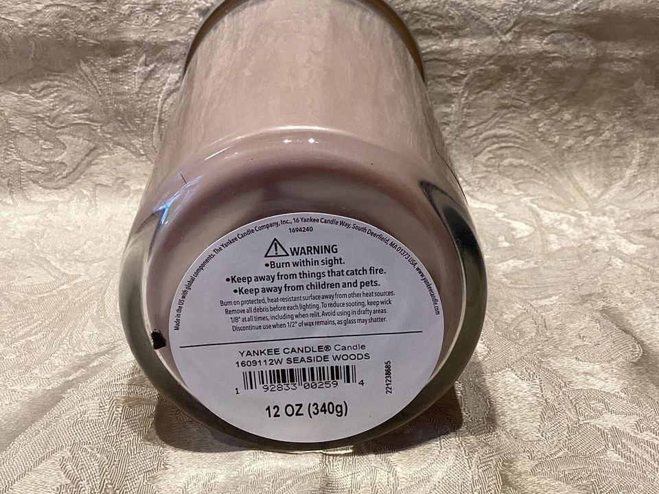 Yankee Candle SEASIDE WOODS Vela de pilar mediana perfecta (12 oz) Foto 3 de 3