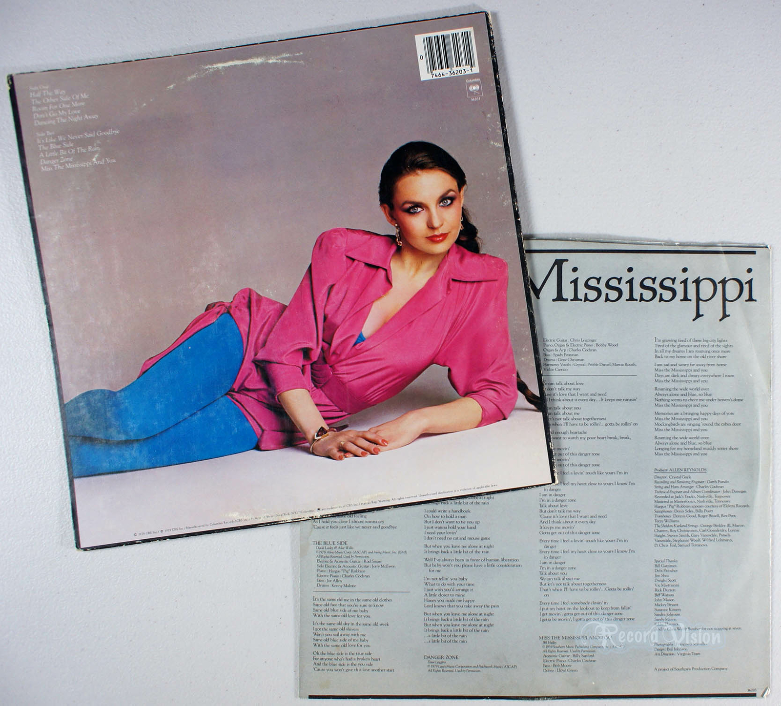 Crystal Gayle Miss the Mississippi (1979) Vinyl LP •PLAYGRADED• Half
