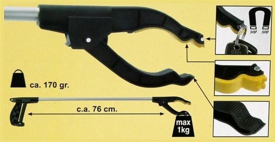 2 x Greifer Müllzange Greifarm Müll Zange Greifzange Müllzange Müllsammler 76 cm
