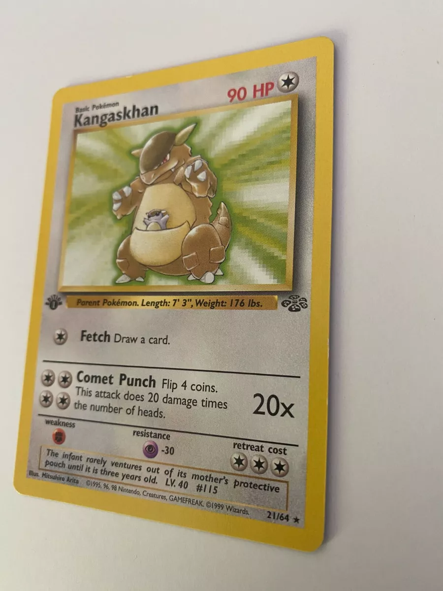 Wizards of the Coast Pokemon Jungle 1st Edition Rare Card #21/64 Kangaskhan