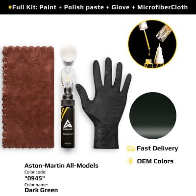 Touch up Paint for Aston Martin All Models Code: 0945 Dark Green