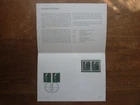 GERMANY 1976 Konrad Adenauer presentation card pairs MNH & FDC - S.G. 1769