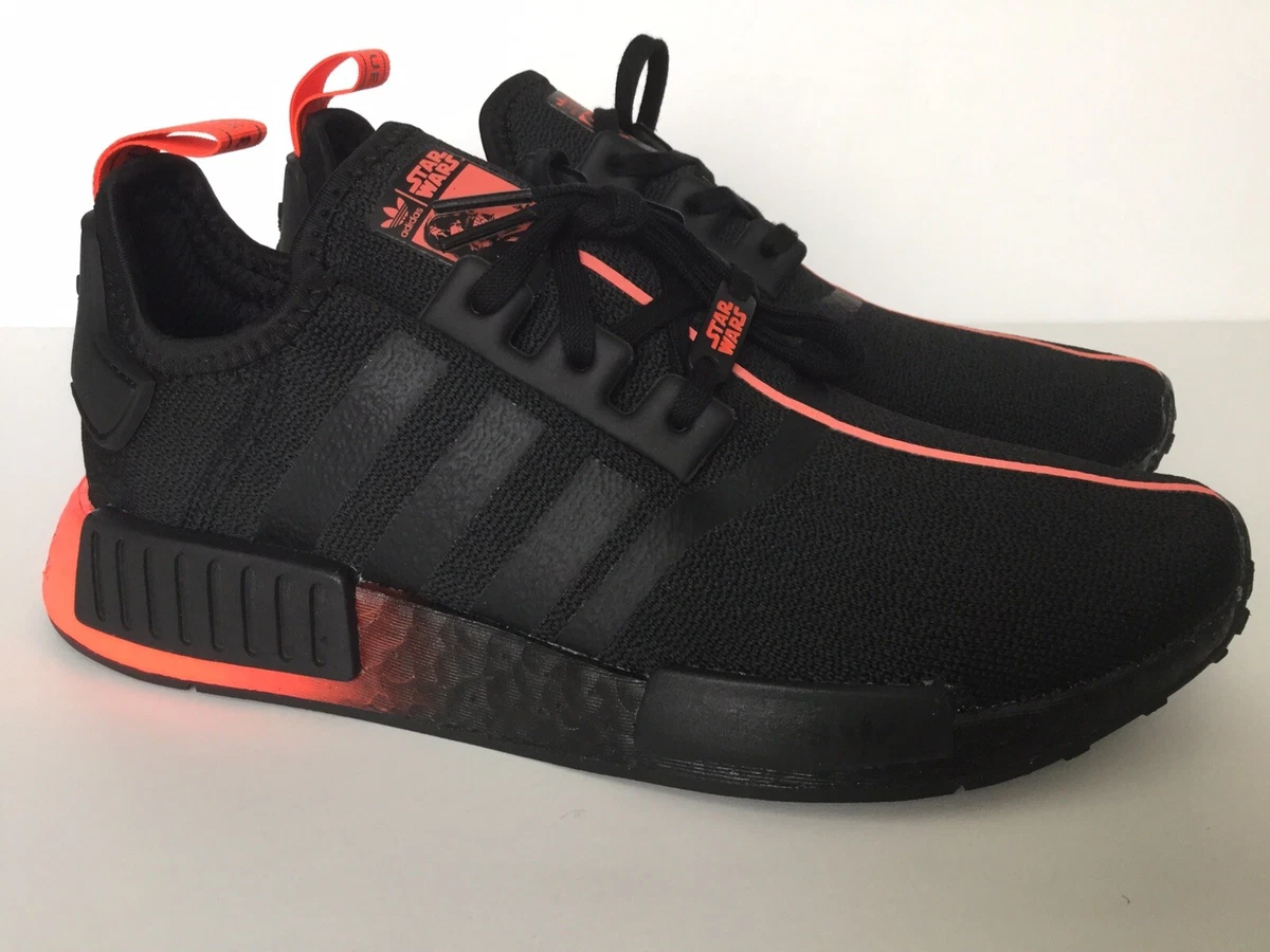 Apariencia pureza Pino Adidas NMD R1 J Star Wars FW2276 Running Shoes Black Red Youth Junior | eBay