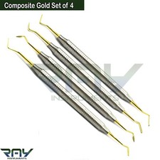 Composite Placement Restorative Amalgam Plastic Filling Instruments Gold Tips