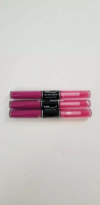Amuse Two Way Long Lasting Lip Gloss Lot Of 3 Aloe Vera & Vitamin E New & Sealed