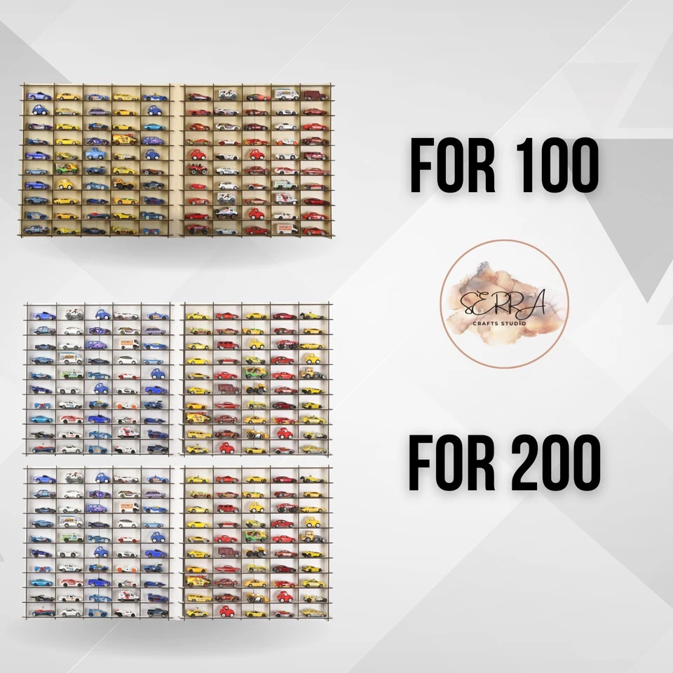 Estante de Pared Coche Juguete 1:64, Hotwheels, Vitrina Compatible con Matchbox para 100 Coches Foto 2 de 4