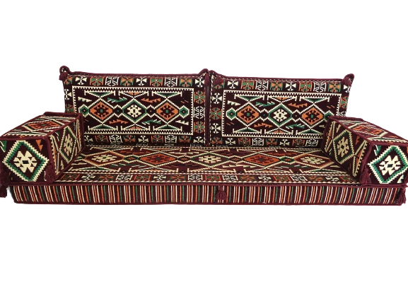 Arabic Majlis Sofa, Arabic Floor Seating, Loveseat, Bench Cushion, Moroccan Sofa