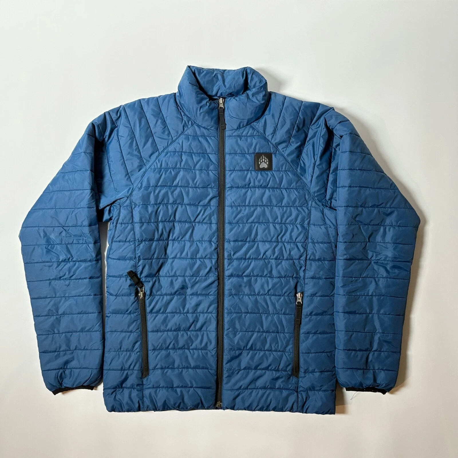 Duluth Trading Company Alaskan Hardgear Men's Puffer Jacket Blue Small