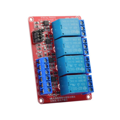 12V 4 Channel Relay Module With Optocoupler High and Low Level Trigger