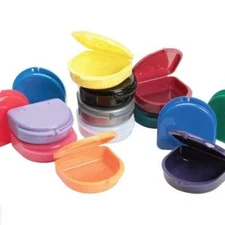 Orthodontic Store Retainer Case, Assorted Colors, 100/Bx