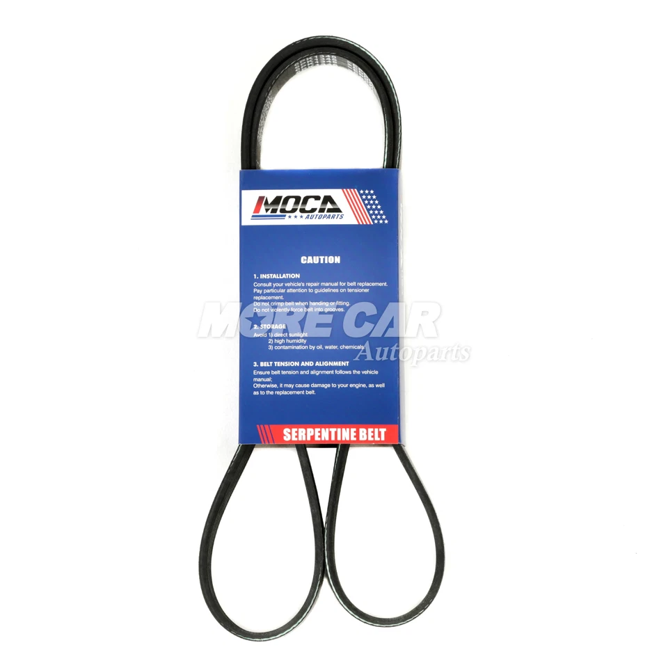Cinturón serpentino EPDM 6PK1345 apto 94-04 Chrysler Dodge Ford Mercury Plymouth Foto 3 de 4