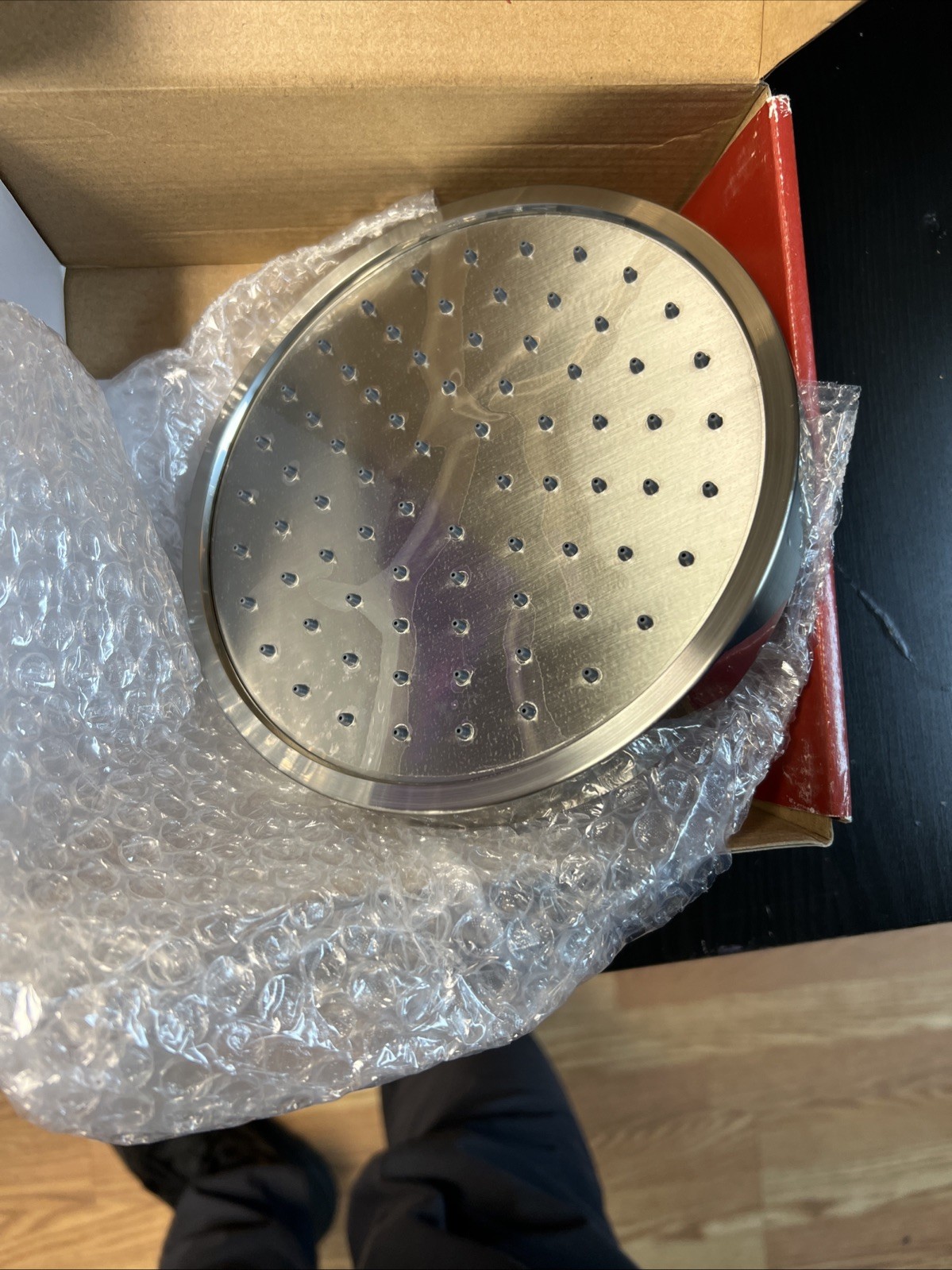 NEW! Pfister Brushed Nickel 015-NK11 High Efficiency 6 7/8" Raincan Showerhead