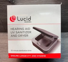 Lucid Hearing Aid UV Sanitizer & Dryer - Black
