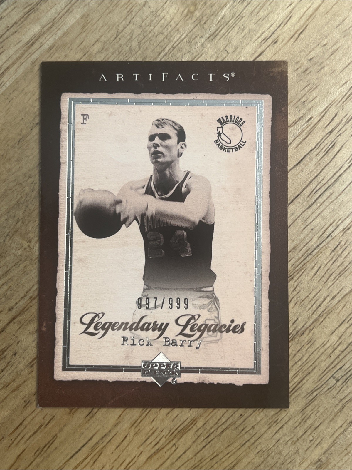 Rick Barry 2007-08 Upper Deck Artifacts Legendary Legacies /999 Warriors