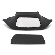 Convertible Soft Top w/Plastic Window for Mazda Miata 1990-2005 Black