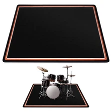 Drum Rug, 6x5FT Drum Mat, Drum Carpet with Non-Slip Grip Bottom, Soundproof M...