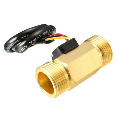 uxcell G3/4'' Hall Effect Liquid Water Flow Sensor Switch Flowmeter Counter Me...