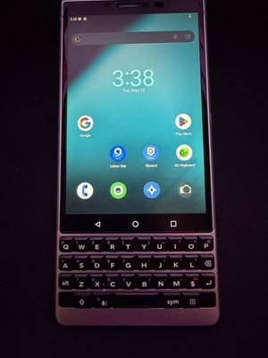 Blackberry Key2 BBF100-8 Silver 6GB RAM 64GB Rom Unlocked-Lineage os 22.2