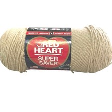 Red Heart Super Saver Acrylic Yarn Buff 0334 4-Medium 7 OZ 364 Yds
