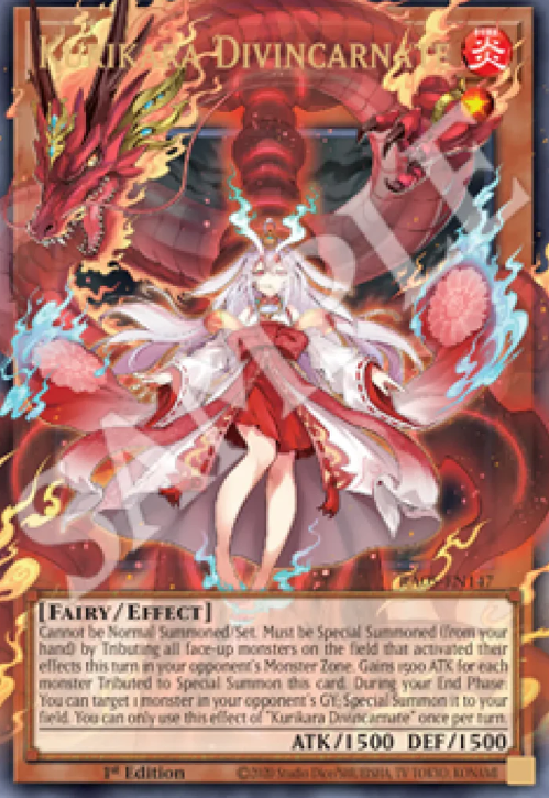 遊戯王OCG KURIKARA DIVINCARNATE JP031 Kurikara Divincarnate - Ultra Rare POTE-JP031 Power of the