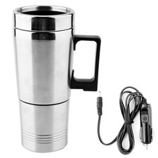 350ML 150ML 12V Heated Coffee Mug Rechargeable, Stainless Steel Car Electric ...