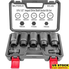 12 Point Axle Nut Socket Set 12 Drive Spindle Axle Nut Impact Deep Socket Set 12 Point Axle Nut Socket Set 12 Drive Spindle Axle Nut Impact Deep Socket Set