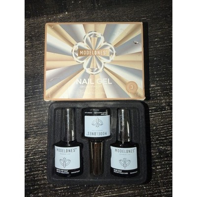Box of 3 Modelones Gel Nail Polish Base, Top and Matte Top Coats