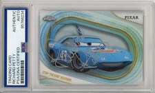 2025 TOPPS CHROME DISNEY PIXAR CARS SIGNED REFRACTOR KING RICHARD PETTY PSA DNA