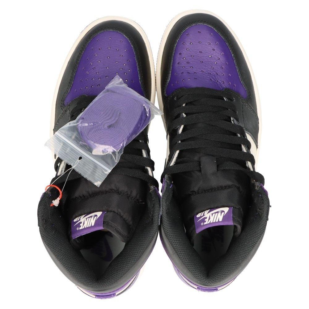 NIKE Men 8.0US Air Jordan1 Retro High Og Cut Sneakers Coat Purple 