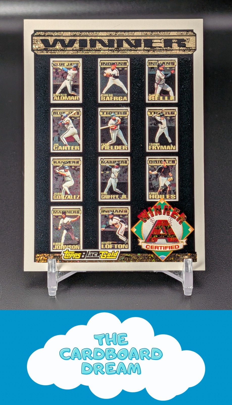 Winner A 1-11 EXCH 1994 Topps Black Gold Certified Winners Redeemed/Exchange
