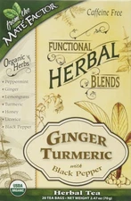 Mate Factor Functional Herbal Blends - Ginger Turmeric with Black Pepper 20 B...