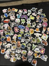 Lot of 79 Vinyl Stickers  Disney Pixar Hello Kitty  Cute Cartoon Characters