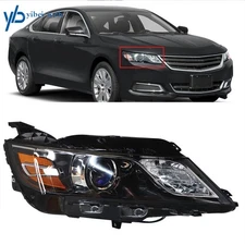 For 2015 2016-20 Chevrolet Impala Black Headlight Headlamp Passenger Right Side