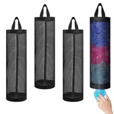 Plastic Bag Holder for Grocery Bags Hanging Storage Dispenser Organizer
