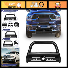 3 Front Grille Brush Push Bumper Guard For Dodge Ram 1500 2009-2023 Black 3 Front Grille Brush Push Bumper Guard For Dodge Ram 1500 2009-2023 Black