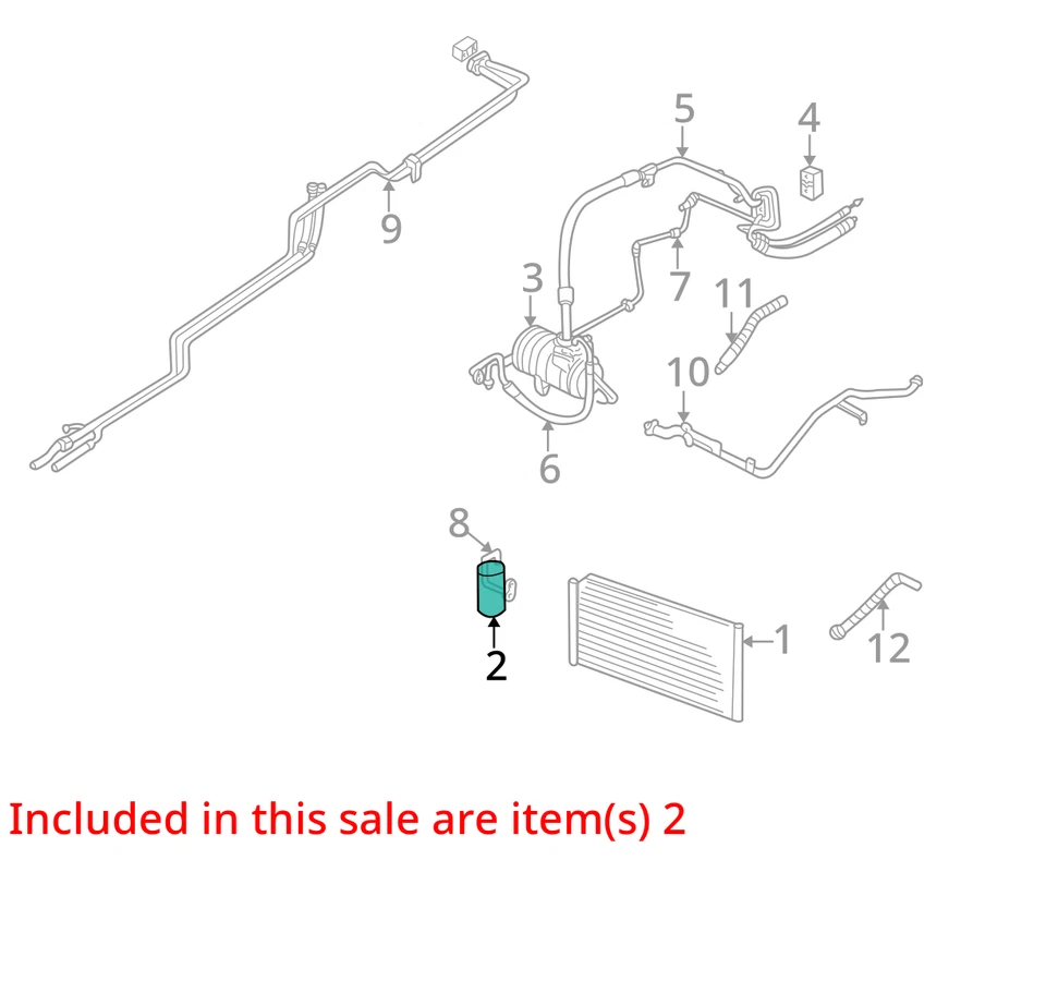Dodge Chrysler Town & Country 2001-2008 gran caravana receptor secador 5066503ab Foto 3 de 4