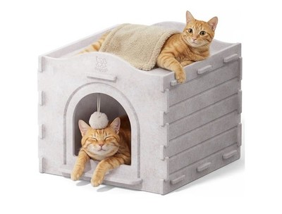 Apasiri Indoor Cat Houses for Indoor Cats, Warm Insulated Covered Cat Cave fo...