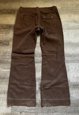 Y2K VTG Abercrombie  Fitch Brown Wide Leg Utility Cargo Pants Women 8 W32