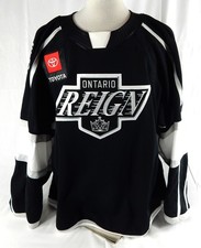 2022-23 Ontario Reign Joe Gatenby #2 Game Issued Black Jersey 56 454