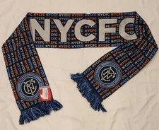 New York City FC MLS Ruffneck Acrylic Knit Scarf 60" x 6.5" NWT