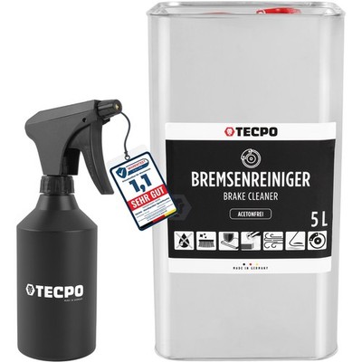 TECPO BREMSENREINIGER 5L TEILE-REINIGER ENTFETTER BRAKE CLEANER + SPRÜHFLASCHE