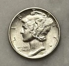 1941-P Mercury Dime - AU - About Uncirculated - 90% Silver