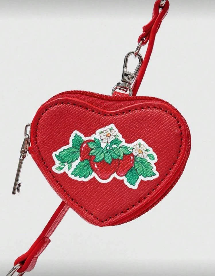 Bolso Bandolera/Hombro Fresa Shortcake Rojo Imitación Cuero y2k Kawaii Foto 4 de 4