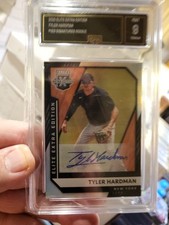 2021 Elite Extra Edition Tyler Hardman #153 Signatures Rookie