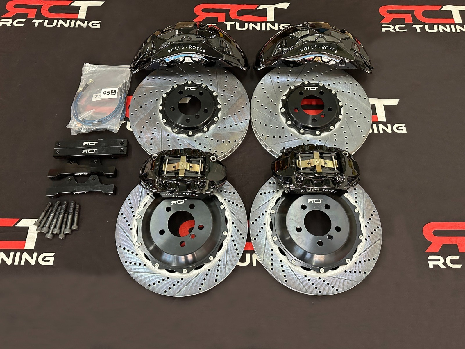 Rolls Royce Big Brake Kit Calipers BBK Rotors Front Rear 10 Piston 4 Piston