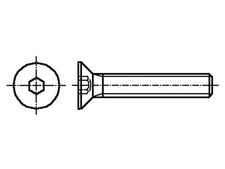 100X K4X40-ISO10642-A4 Screw M4x40 0.7 Head: Countersunk Hex HEX 2.5mm KRA